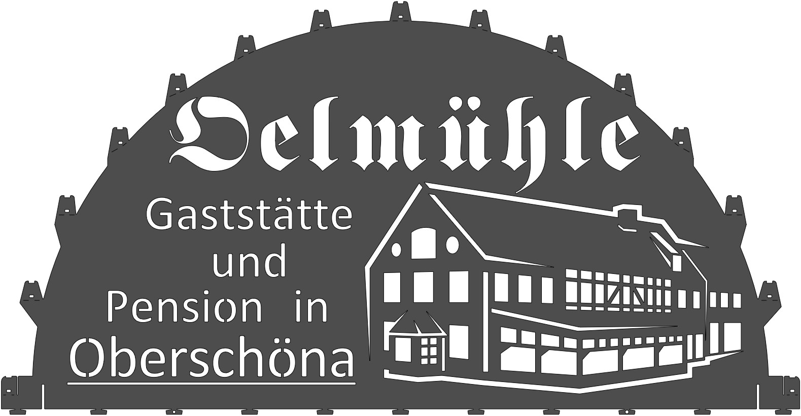 Schwibbogen Ölmühle Oberschöna