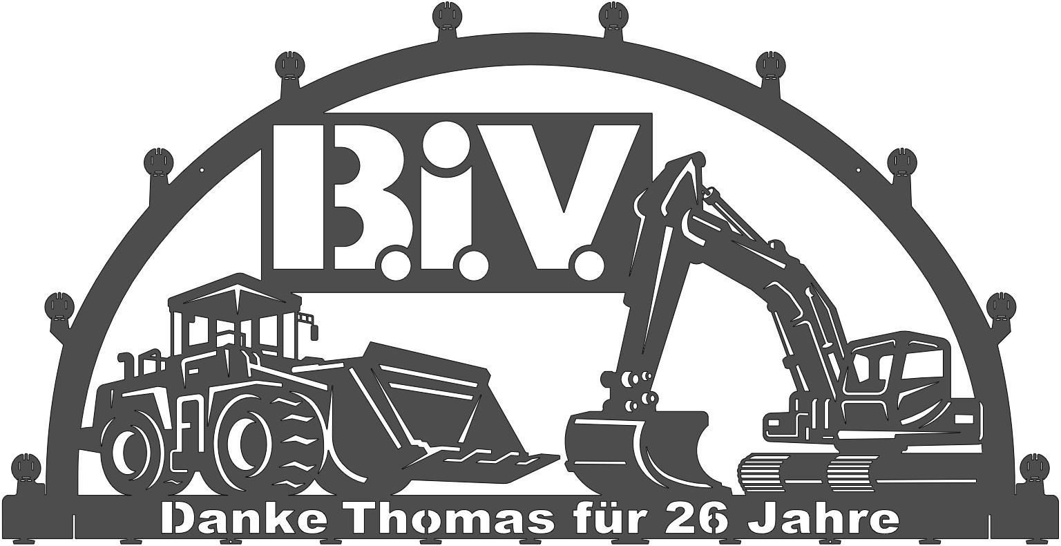 Schwibbogen BiV Danke-Thomas