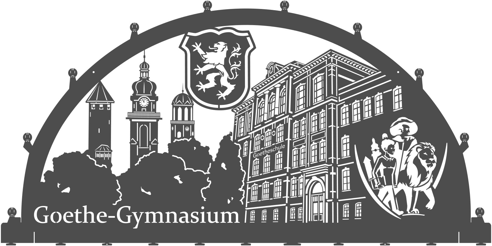 Schwibbogen Goethe-Gymnasium Auerbach